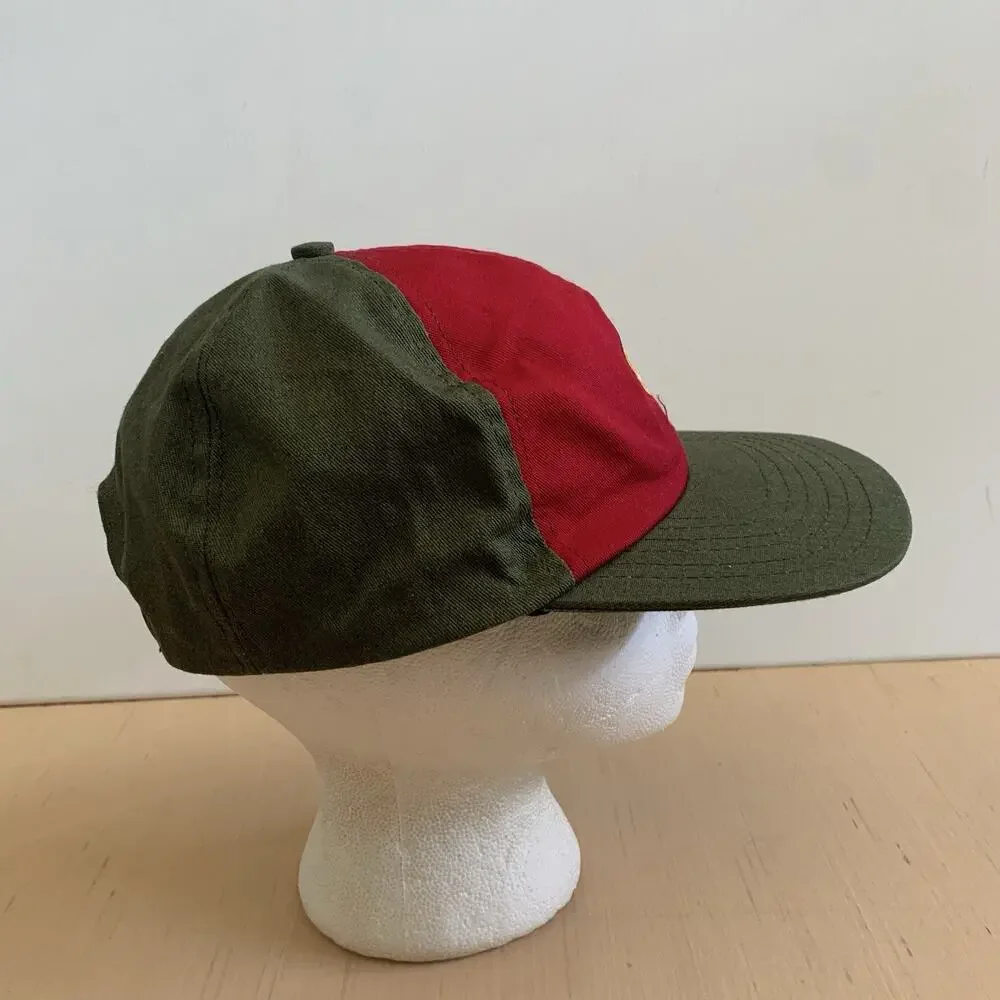 Boy Scout M/L Official Uniform Ball Cap Hat Green Red Adjustable Snapback USA